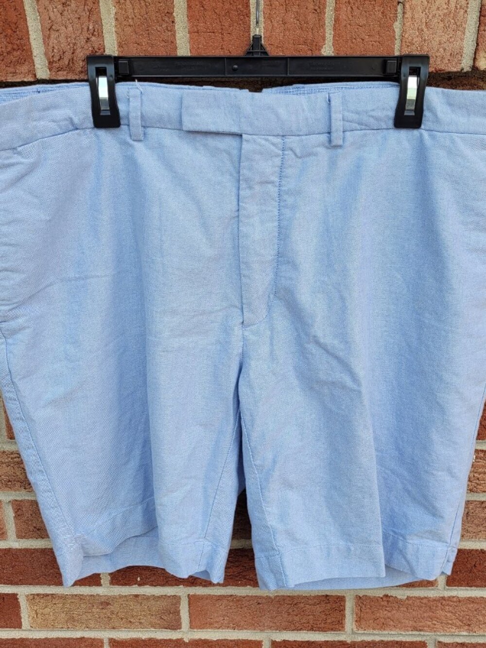 Polo by Ralph Lauren Chino Shorts Men's Size 40 Oxford Flat Front Light Blue